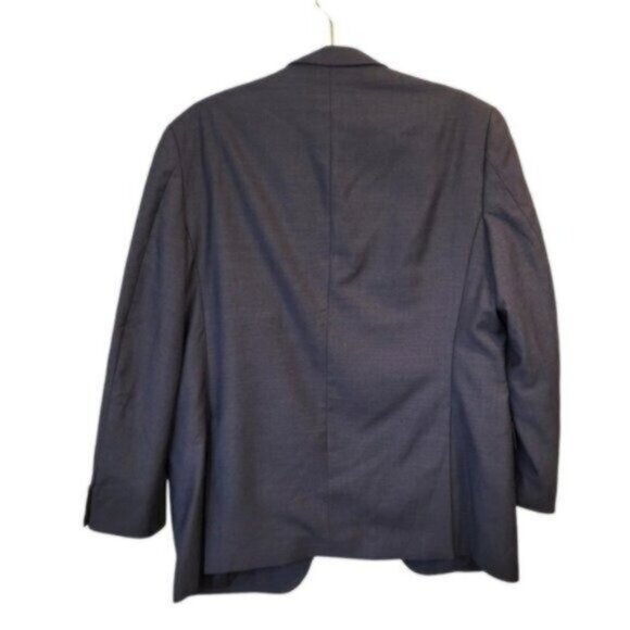 John Varvatos | Men's Wool 2 Button Front Delancey Blazer Jacket Blue - Picture 2 of 6